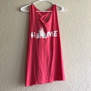 Disney Castle HOME Tank with Bow